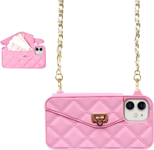 Vista 20 de UnnFiko Funda tipo cartera compatible con iPhone 6 / iPhone 6s, bonito diseño de bolsa de lujo, funda con bolsillo para tarjetas tipo libro