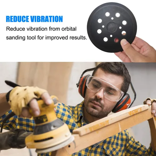 Vista 5 de Reemplazo de almohadilla lijadora de 5 pulgadas compatible con Ryobi RS290 RS280VS RS281VS Almohadilla de respaldo de repuesto compatible
