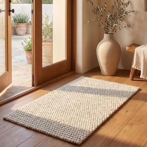 Vista 28 de SAFAVIEH Natura Collection - Alfombra decorativa, 2 x 3 pies, color beige, mezcla de lana hecha a mano, diseño texturizado, ideal para pasillo