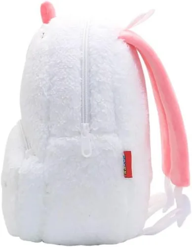 Vista 5 de Mochila para niños y niñas, bonita bolsa de felpa suave para niños pequeños de dibujos animados de animales pequeños, mini mochila pequeña