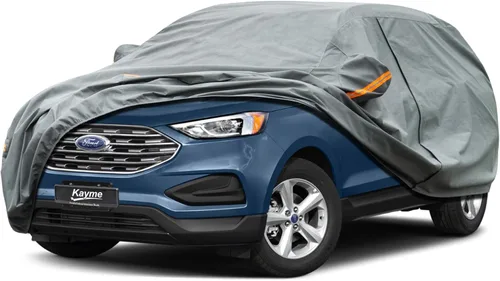 Vista 187 de Kayme Funda de Coche de Servicio Pesado Impermeable para Todo Tipo de Clima, Ajuste Personalizado para Tesla Model S, Cubierta Exterior Completa