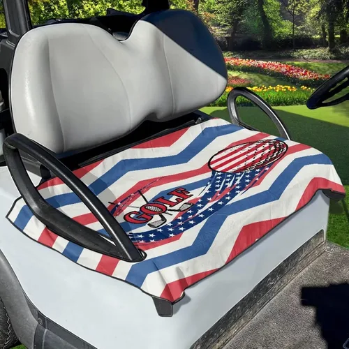 Vista 7 de Flashideas Aztec Features - Fundas de asiento de carrito de golf, protección de asiento para todas las estaciones, universal, para club car