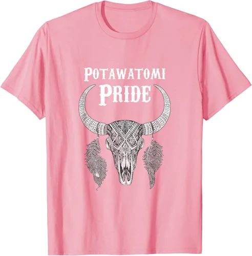 Vista 78 de Potawatomi Pride Tribe Native American Indian Buffalo Camiseta