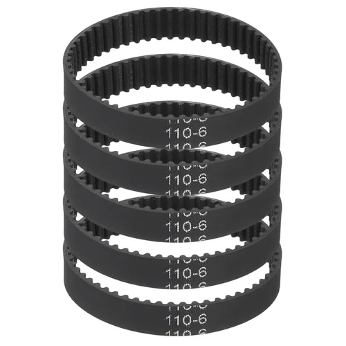 Vista 46 de MECCANIXITY 3.780 in GT-2 correa dentada, 5pcs 0.354 in ancho 0.079 in paso impresión 3D GT-2 correa dentada caucho de bucle cerrado, negro
