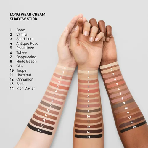 Vista 5 de Bobbi Brown Sombra en crema de larga duración en barra Sombra de ojos en barra de 24 horas Tonos de alta pigmentación, acumulables con tres