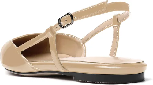 Vista 7 de SKYSTERRY Zapatos de vestir de oficina con hebilla de patente para mujer