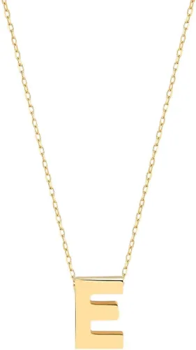 Vista 8 de Gelin 10K Solid Gold Initial Necklace for Women (A to Z All Letters)