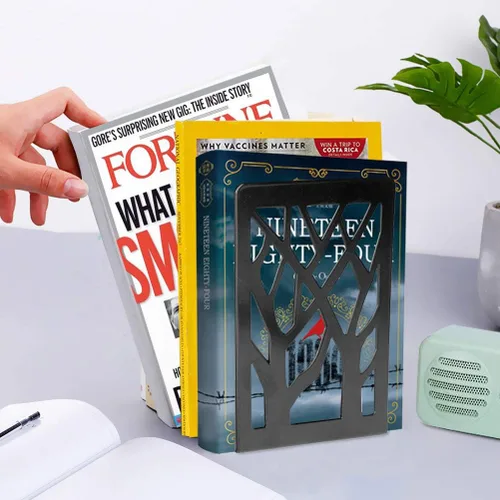 Vista 7 de Soporte para libros, sujetalibros, extremos de libros para estantes, sujetalibros para estantes, sujetalibros, extremos de libros para libros