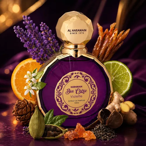 Vista 2 de Al Haramain Bon Cherie Violette Extrait De Parfum Spray para mujer, 3.4 onzas