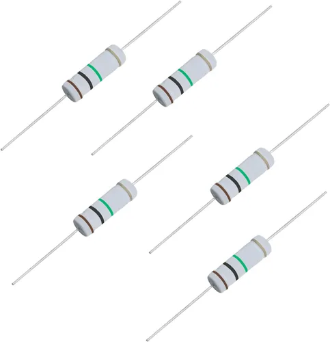 Vista 21 de Resistencia de película de óxido metálico de 1K Ohm, ± 5% de tolerancia de alta precisión de 5 vatios para circuito electrónico, resistencia