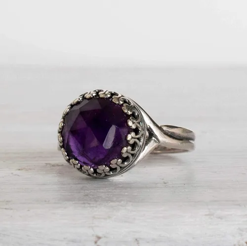 Vista 45 de 925 Sterling Silver Gemstone Rings for Women - Anniversary Rings for Women - Sterling Silver Rings for Women - Dainty Sterling Silver Rings