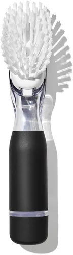 Vista 2 de OXO Good Grips - Cepillo dispensador de jabón con asa, cepillo para jabón