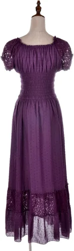 Vista 3 de Anna-Kaci Renaissance Campesant Maiden Boho Inspirado en Manga Casquillo Vestido de Encaje