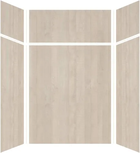 Vista 11 de Transolid EWKX363696-41 Expressions - Kit de pared de ducha de 6 paneles con extensión, 36 pulgadas de largo x 36 pulgadas de ancho x 96 pulgadas