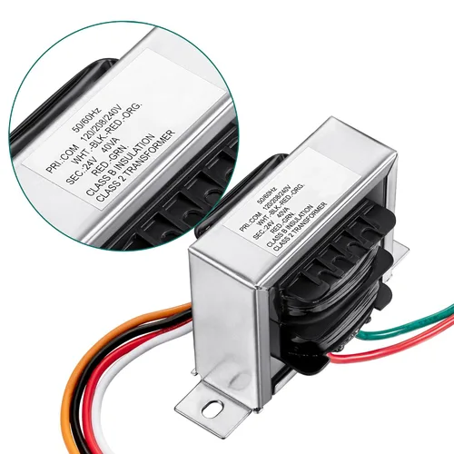 Vista 7 de 1 Paquete Transformador de Control 24V 40VA, Primario 120, 208, 240V Secundario 24V, Transformador de Horno HVAC Multi Tap