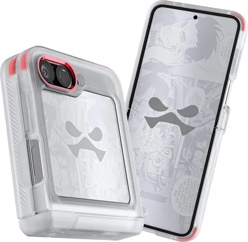 Vista 50 de Ghostek COVERT - Funda rosa para Galaxy Z Flip 4 para mujeres y niñas, protección completa de bisagra y parte trasera transparente, duradera