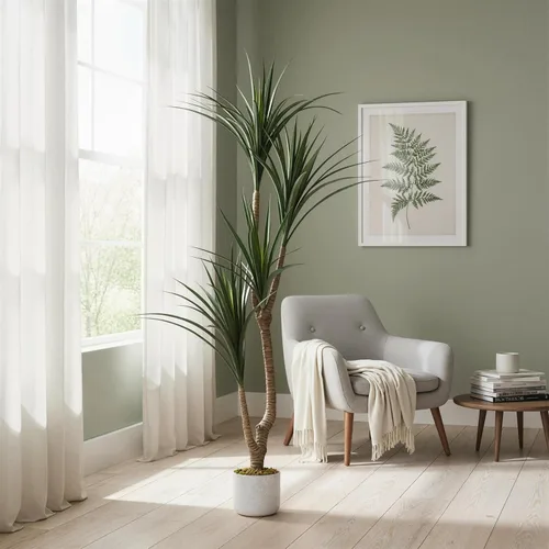 Vista 23 de GarveeHome Árbol de buganvilla artificial de 5 pies, planta de buganvilla de seda sintética con maceta, decoración interior y exterior, planta