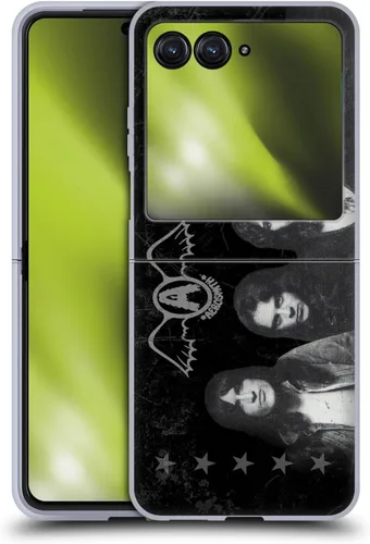 Vista 66 de Head Case Designs Officially Licensed Aerosmith 1987 Permanent Vacation Black and White Gel Case [Military Grade Protection] Compatible with Moto E7