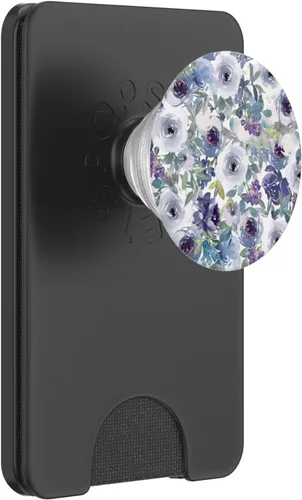 Vista 7 de Winter Floral Flower Design PopSockets PopGrip intercambiable