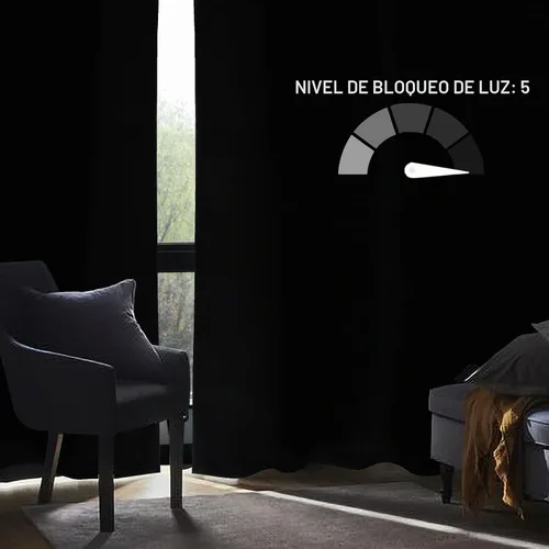 Vista 7 de always4u Cortinas de Terciopelo Acanalado Negro y Dorado con Estampado de Damasco en Lámina 100% Opacas de 84 Pulgadas de Largo, Cortinas de 2
