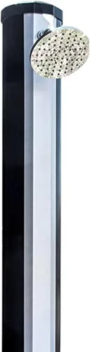 Vista 9 de SWIMLINE HYDROTOOLS - Ducha solar de lluvia Niagara de 7 pies para exteriores con tanque de 10 galones y lavado de pies