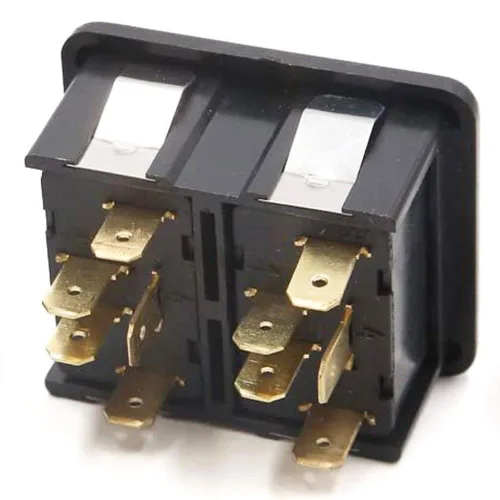Vista 4 de Interruptor de elevalunas eléctrico de 10 pines de doble filas, control de interruptor eléctrico de elevación DC 12 V, reemplazo universal