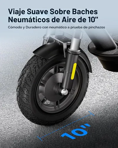 Vista 4 de ECOROAD Scooter eléctrico para adultos, motor de 750 W y 25 MPH y 30-35 millas de largo alcance, neumáticos de 8.5 y 10 pulgadas con doble