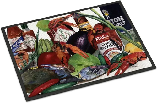 Vista 32 de Caroline's Treasures 1006MAT Pass Bait Shop - Felpudo de 18 x 27 pulgadas, para interiores y exteriores, para entrada, antideslizante, lavable