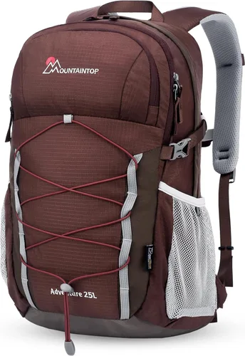 Vista 13 de MOUNTAINTOP Mochila de senderismo de 18L, mochila ligera para exteriores Negro-18L