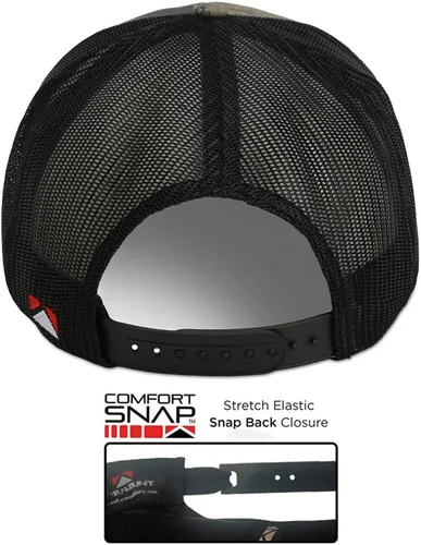 Vista 42 de Paramount Outdoors Sombrero de pesca de trucha al atardecer, diseño de silueta de pez de montaña, sombrero para exteriores con cómodo Snapback