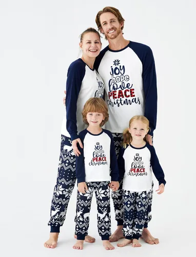 Vista 2 de PATPAT Pijamas de Navidad familiares a juego, pijamas de Navidad para la familia, mamá y yo, trajes de Navidad