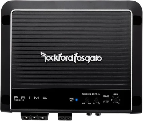 Vista 2 de Amplificador de 1 canal Prime de Rockford Fosgate, Clase D, Negro