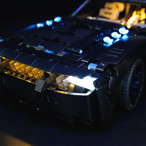 Vista 7 de Kyglaring Juego de luces LED compatibles con Lego Technic The Batman – Batmobile 42127 Kit de construcción – sin juego de Lego (versión clásica)