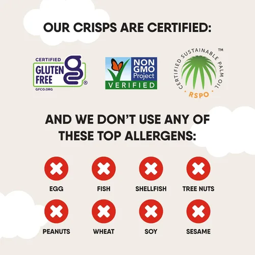 Vista 5 de The Good Crisp Company, Cheddar blanco envejecido, papas fritas sin gluten (recipientes de 5.6 onzas, paquete de 8), sin OMG, apto para alérgenos