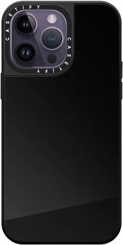 Vista 52 de CASETiFY Funda de espejo para iPhone Air [Reflejante/Compatible con Magsafe / Protección contra caídas de 4.9 pies de grado militar 1X] - Negro