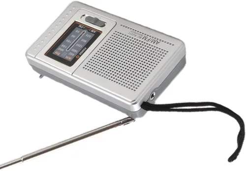 Vista 7 de Radio de bolsillo portátil AM FM, radios de transistor compactas, la mejor recepción, altavoz, conector para auriculares, larga duración, 2 pilas AA