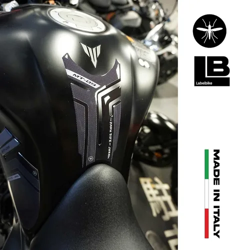 Vista 3 de labelbike - Adhesivo para almohadilla de tanque en resina 3D decoración y protección del tanque de motocicleta compatible con Yamaha Mt-09 Mt09 SP