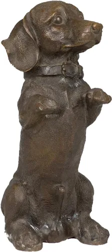 Vista 9 de Estatuas de perro Bulldog Esculturas de bronce TPAL-092 Figuras de metal, 2 piezas 2