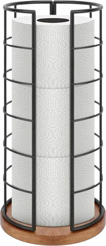 Vista 18 de NearMoon soporte organizador de papel higiénico, soporte independiente para 3 rollos de almacenamiento de tisú, accesorio de baño de metal, soporte