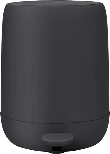 Vista 5 de Blomus Sono Cubo de Cosméticos Papelera con Cierre Suave 3 L Color Negro Diámetro 20 x 25 H cm Papelera para Baño de Plástico y Silicona
