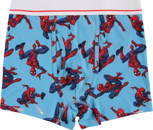 Vista 4 de Marvel Calzoncillos tipo bóxer para hombre, diseño de Spiderman para hombre, paquete de 2 calzoncillos tipo bóxer