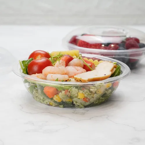 Vista 5 de Restaurantware - Thermo Tek - Ensaladeras desechables de 8 onzas, 50 cuencos redondos para delicatessen, evita grietas y fugas, recipiente