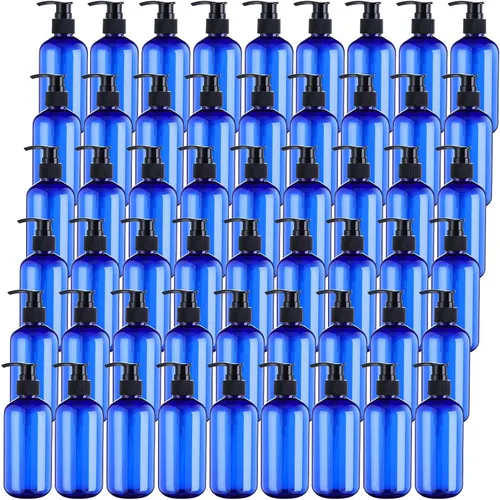 Vista 8 de 48 piezas dispensador de loción con bomba recargable dispensador de champú acondicionador dispensador de jabón de manos plástico vacío 8 oz/250 ml