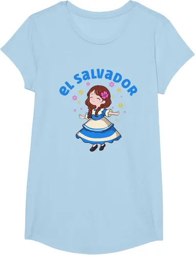 Vista 15 de Camiseta de mujer hispana con bandera salvadoreña de El Salvador Orgullosa, Negro