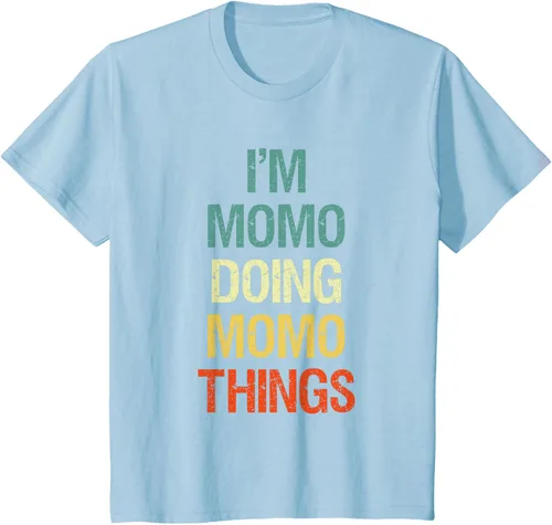 Vista 14 de I'M Momo Doing Momo Things - Camiseta de regalo con nombre personalizado, Negro, S