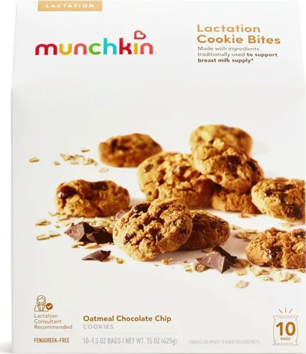 Vista 16 de Munchkin Milkmakers - Bocaditos de galletas para lactancia, caramelo salado de chocolate, 10