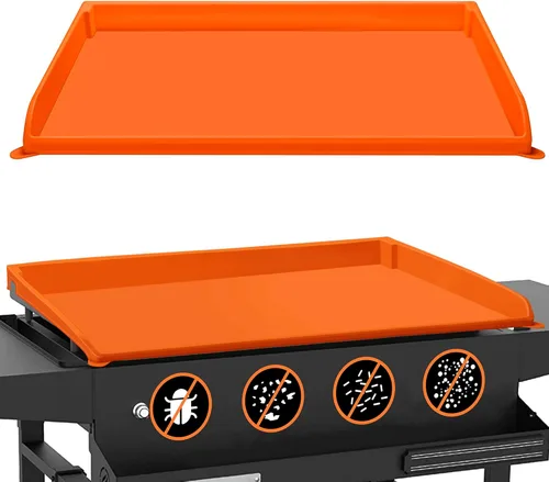 Vista 9 de NancyL - Cubierta de parrilla de 17" para Blackstone, alfombrilla de parrilla de 17 pulgadas mejorada de borde completo, accesorios para parrilla