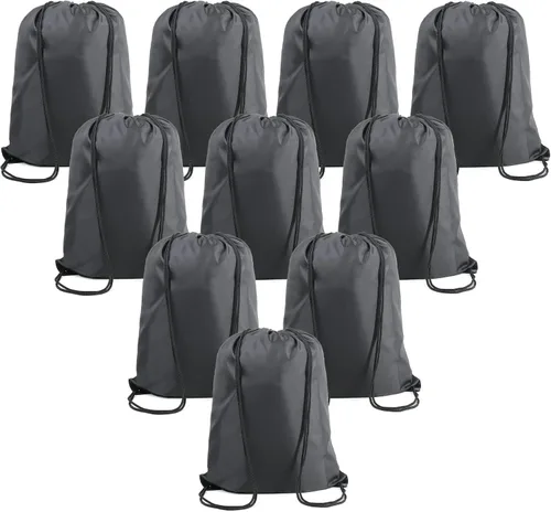 Vista 21 de BeeGreen Mochila negra con cordón, paquete de 2 unidades, extra grande, 22.4 pulgadas de largo x 17.5 pulgadas de ancho, bolsas de cuerda deportivas