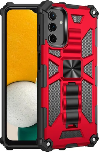 Vista 7 de Asuwish Funda para Samsung Galaxy A14 5G con protector de pantalla de vidrio templado y accesorios para celda, soporte protector híbrido resistente
