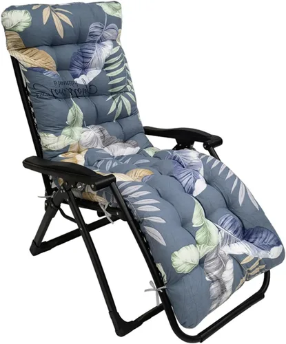 Vista 10 de Moclever Zero Gravity - Cojín para silla de 67 x 22 x 3 pulgadas, almohadilla reclinable acolchada gruesa con 6 lazos seguros, cojín de apoyo suave